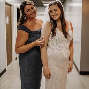 Navy /Charcoal Formal Dress